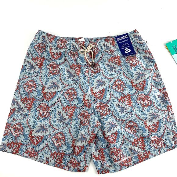 Fair Harbor Sky Blue Beach Forest The Bayberry Trunk Size L - Picture 5 of 9